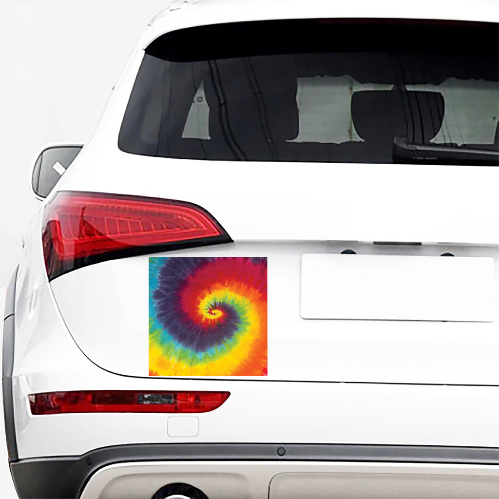 Summer Tie Dye Print Car Sticker