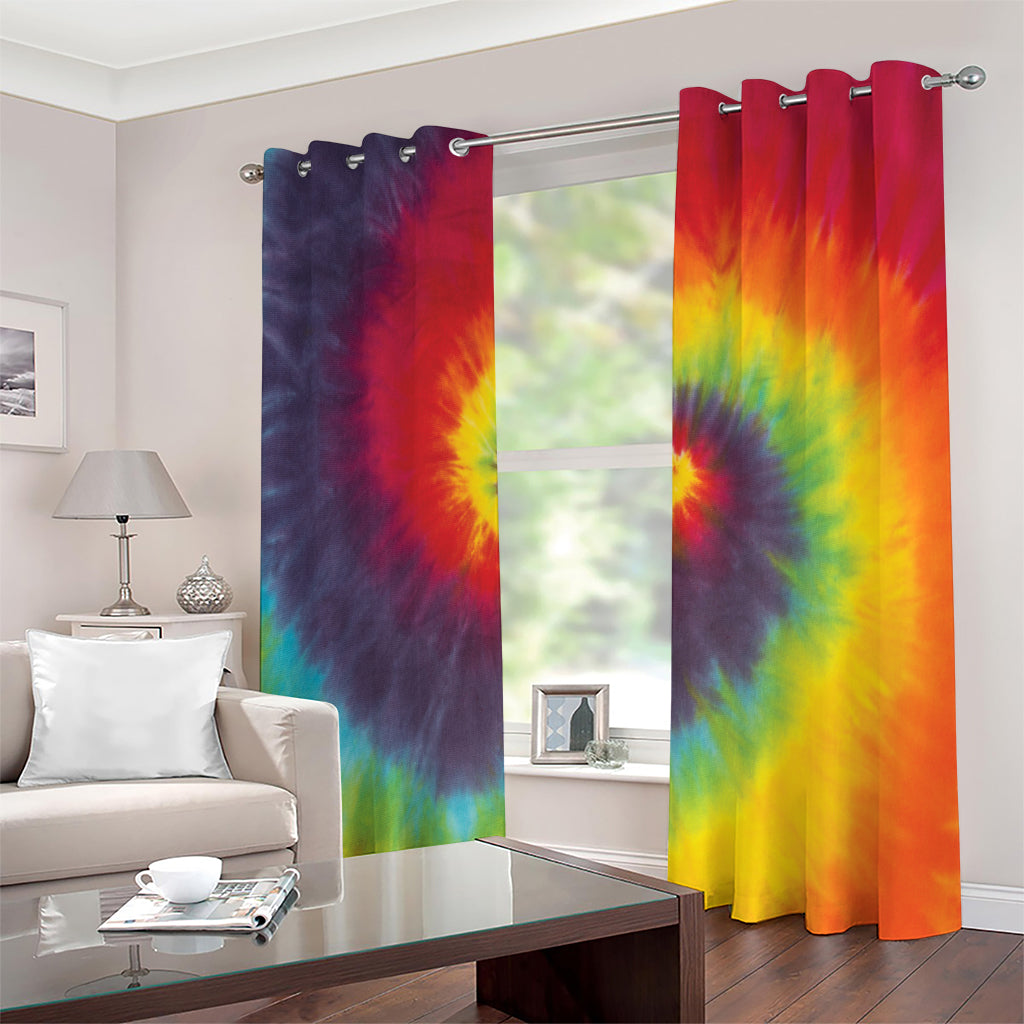 Summer Tie Dye Print Extra Wide Grommet Curtains