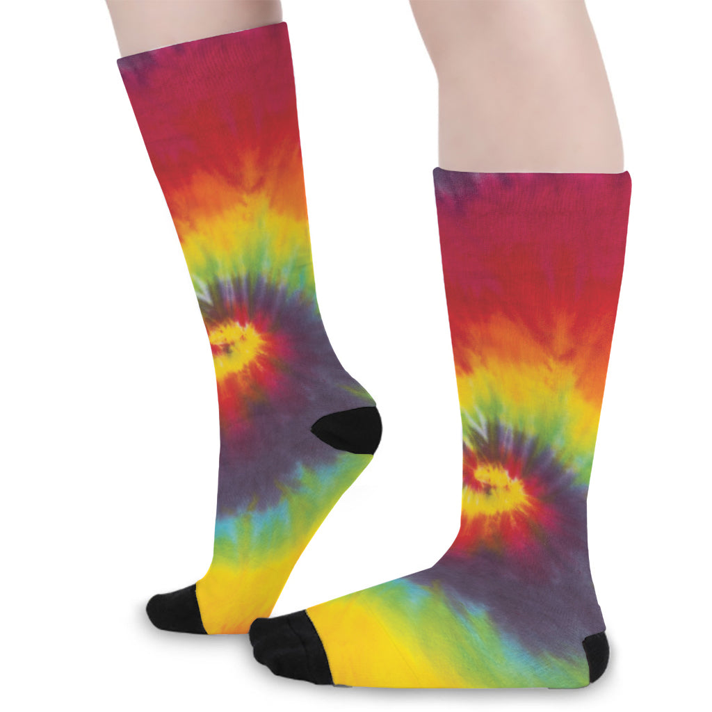 Summer Tie Dye Print Long Socks