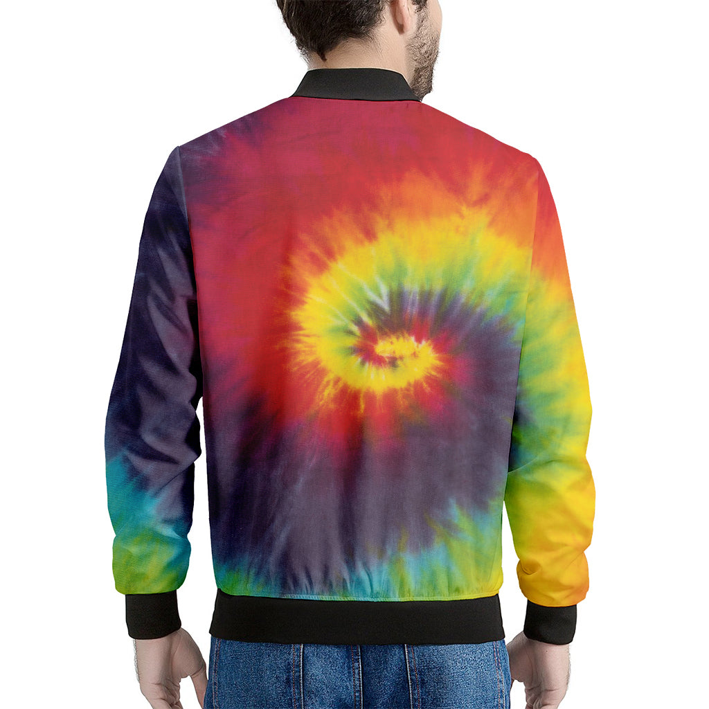 Summer Tie Dye Print Men's Bomber Jacket