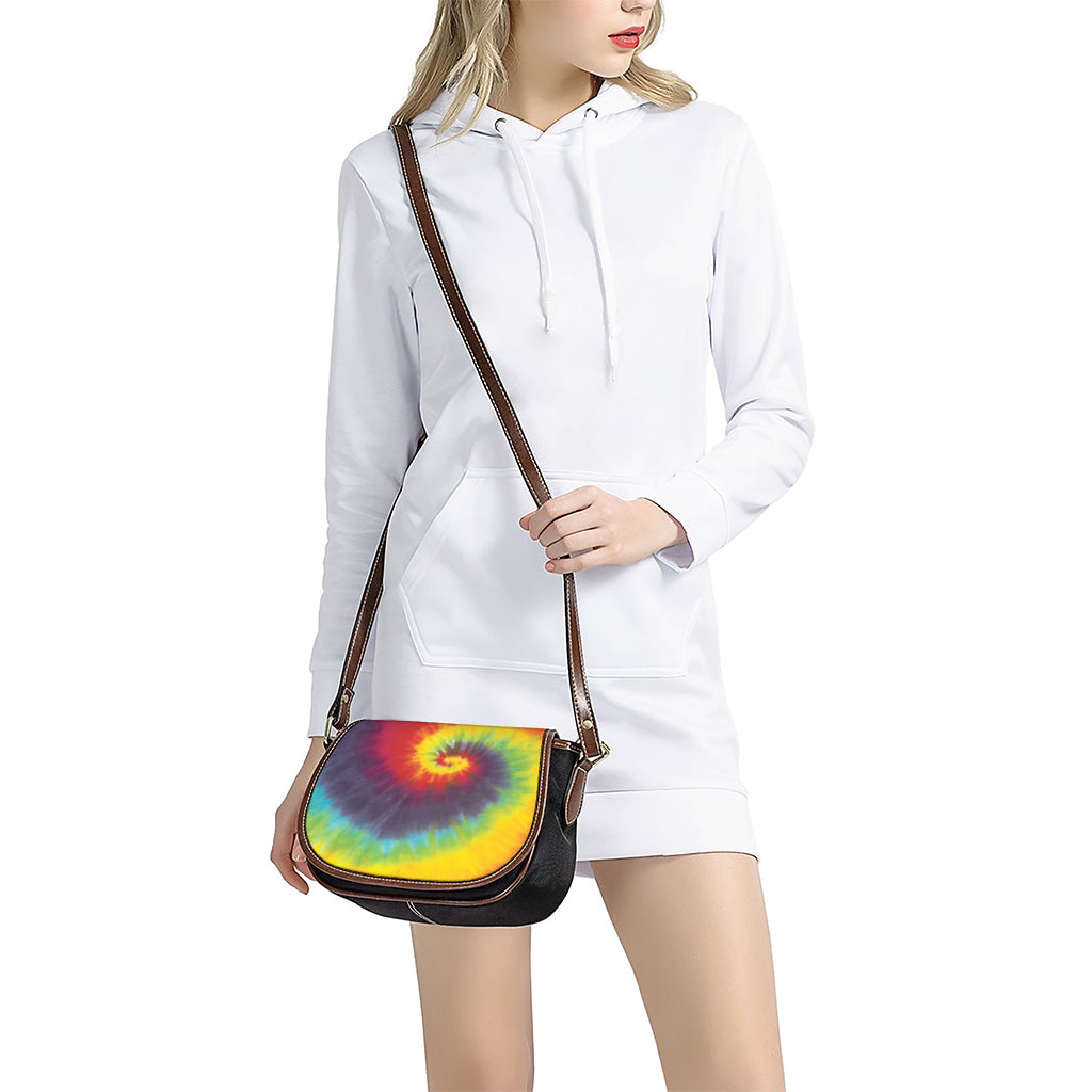 Summer Tie Dye Print Saddle Bag