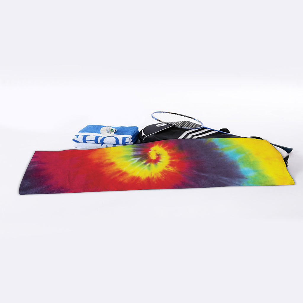 Summer Tie Dye Print Sports Towel
