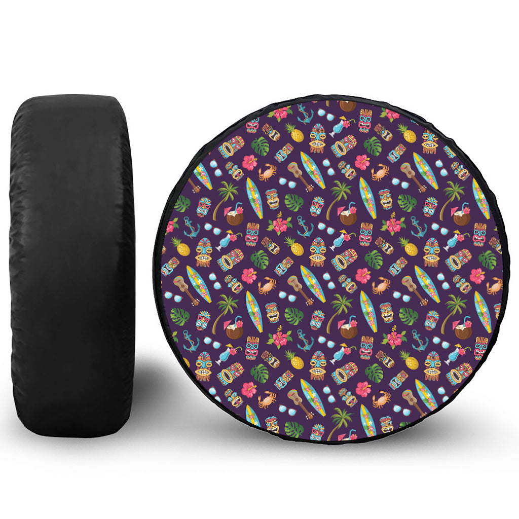 Summer Totem Pattern Print Tire Cover