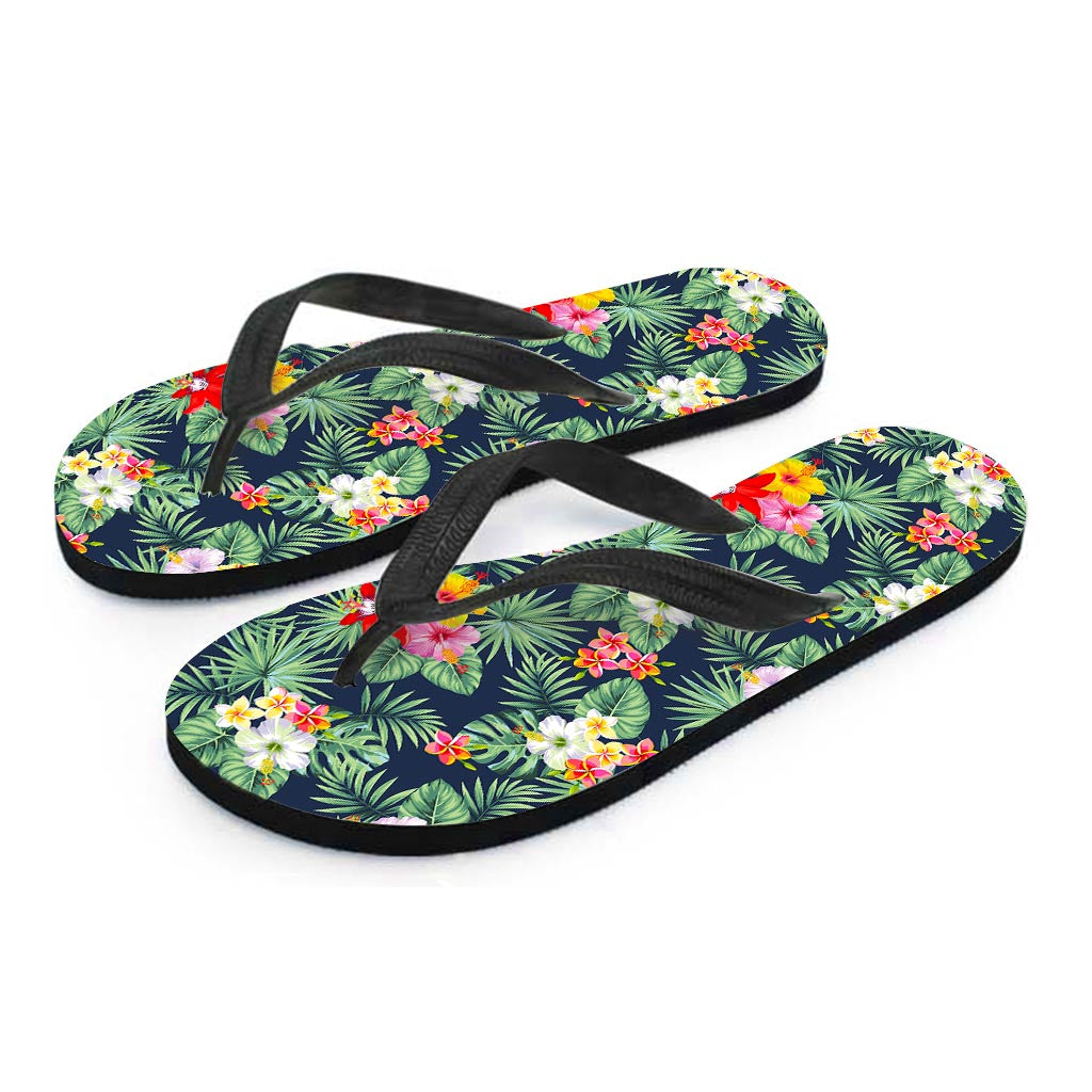 Summer Tropical Hawaii Pattern Print Flip Flops