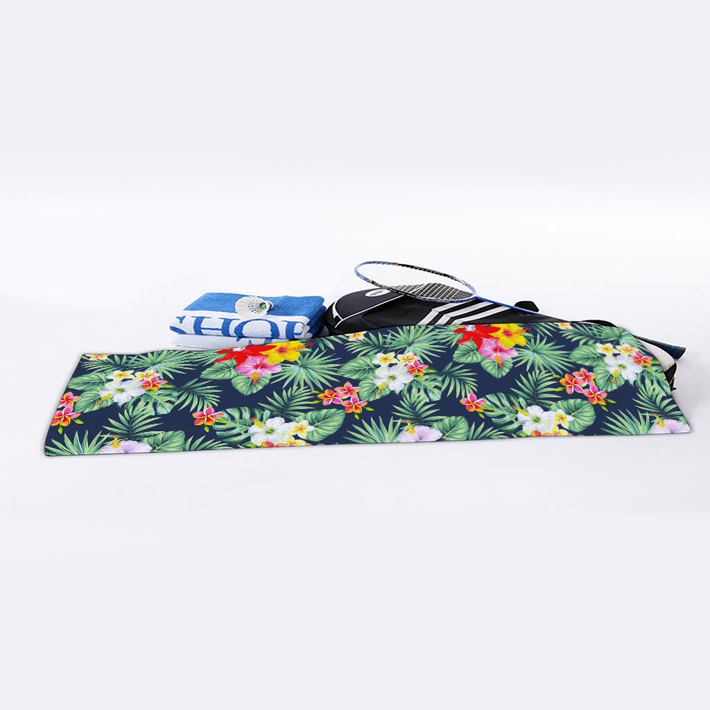 Summer Tropical Hawaii Pattern Print Sports Towel