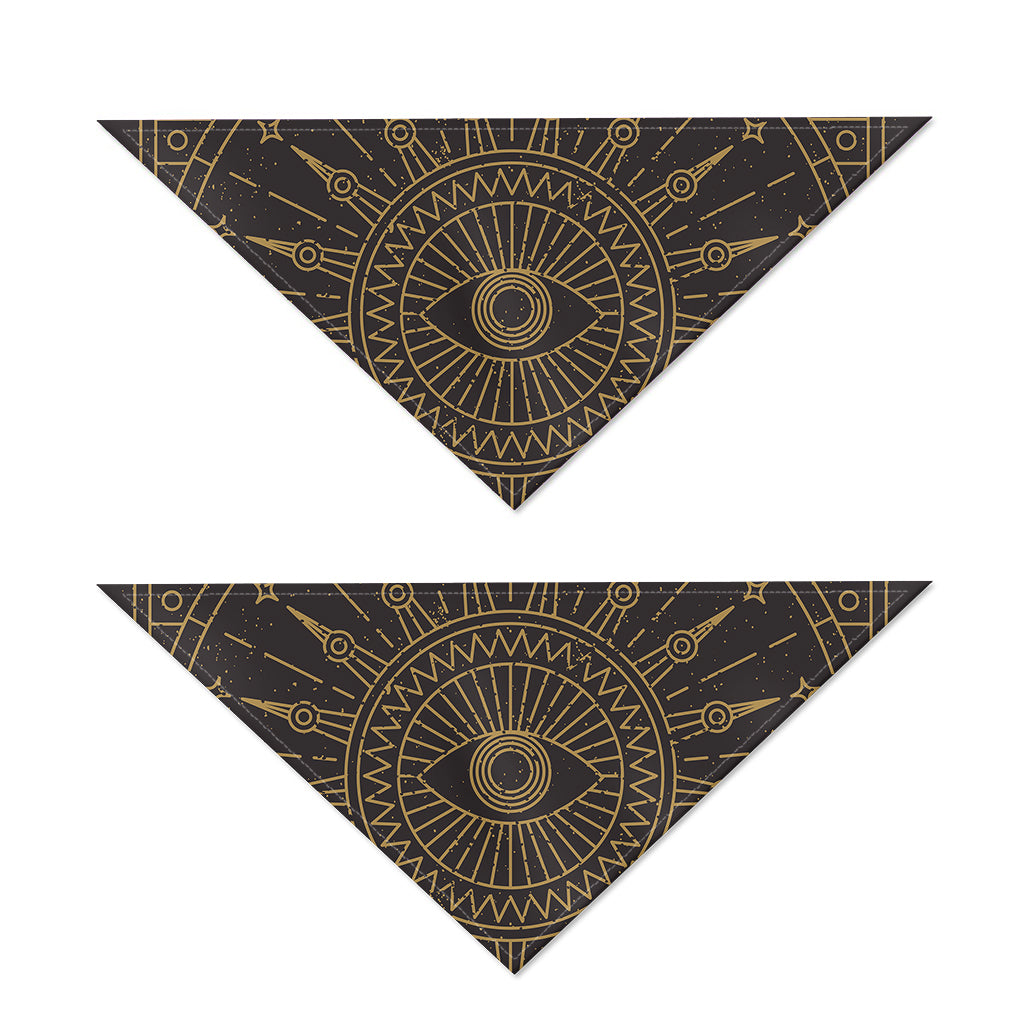 Sun All Seeing Eye Print Dog Bandana