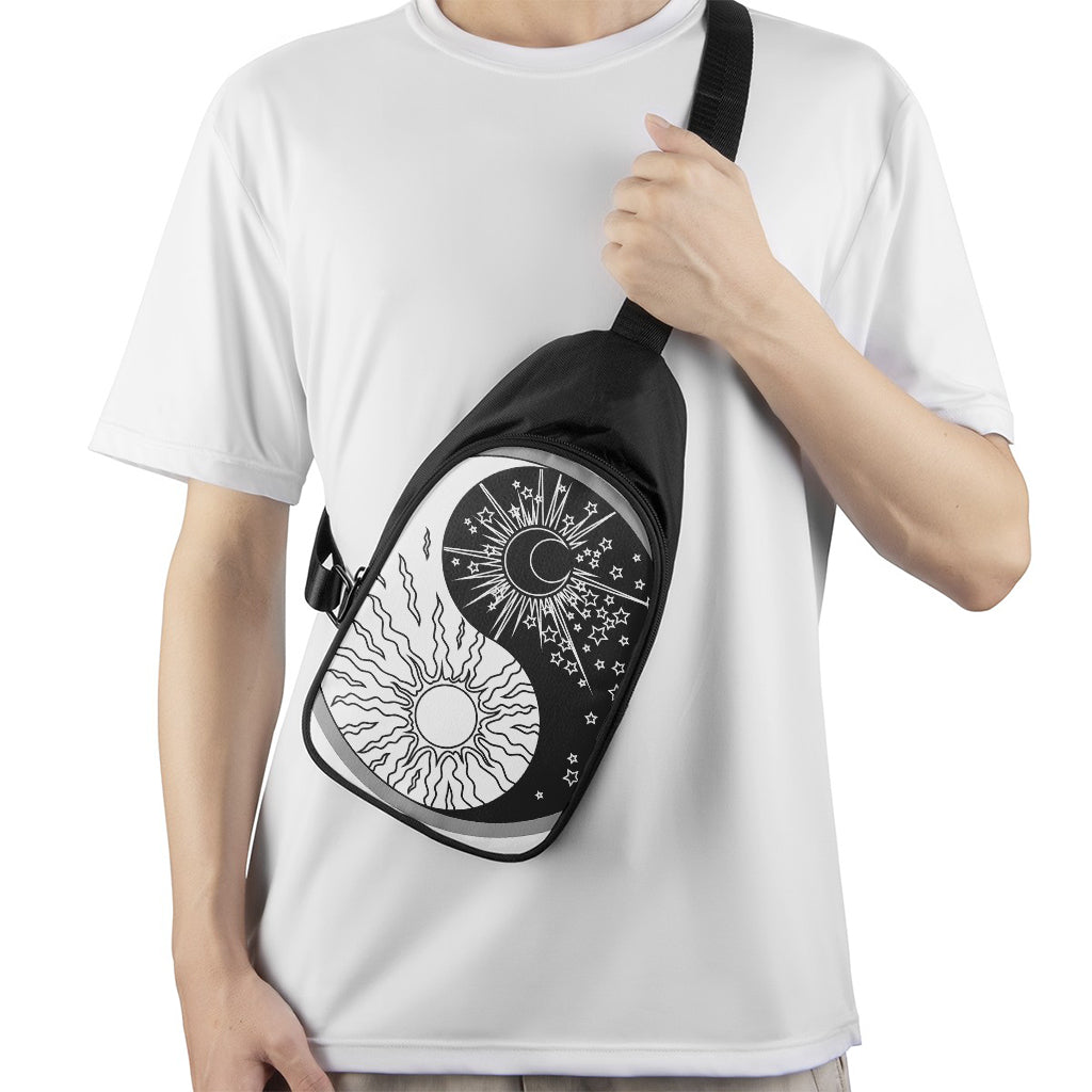 Sun And Moon Yin Yang Print Chest Bag