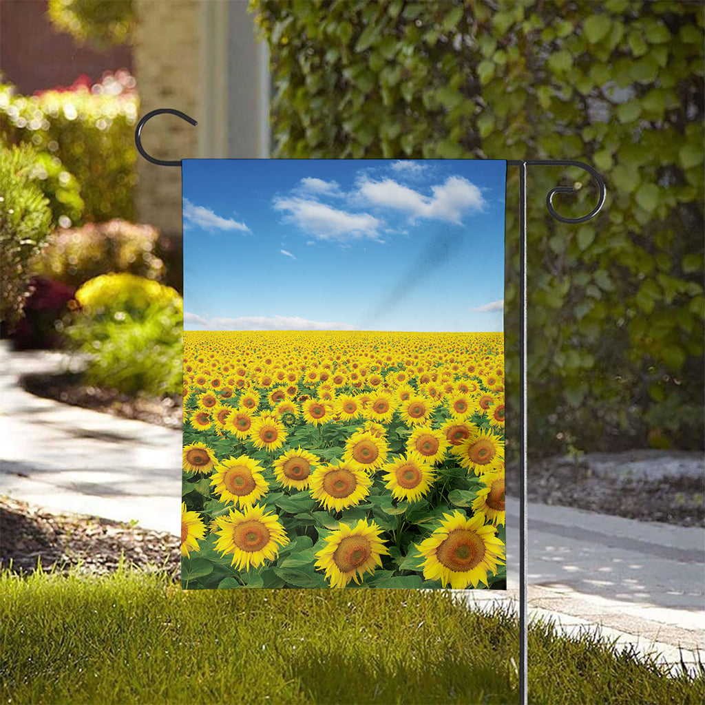 Sunflower Field Print House Flag