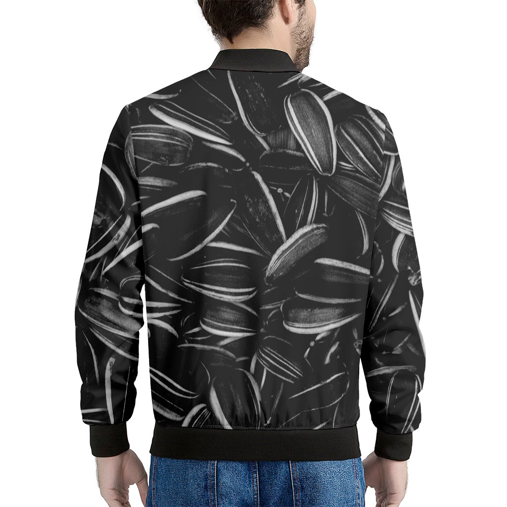 Sunflower Seeds Print Men's Bomber Jacket