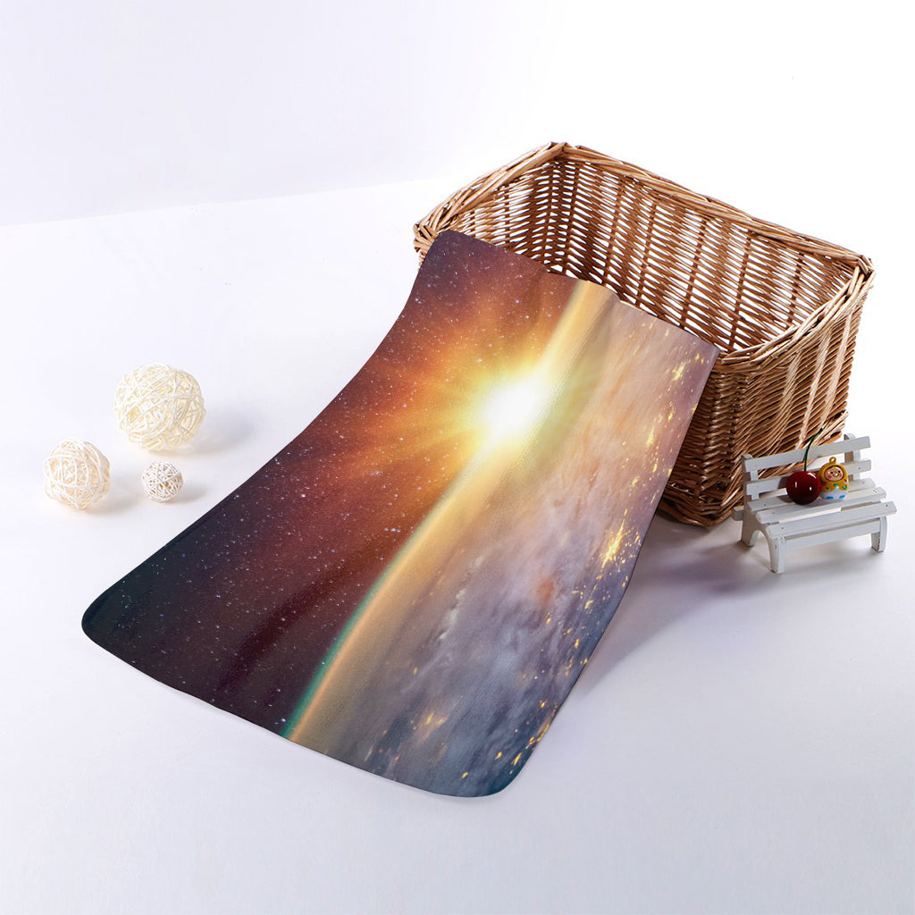 Sunrise Earth Print Towel