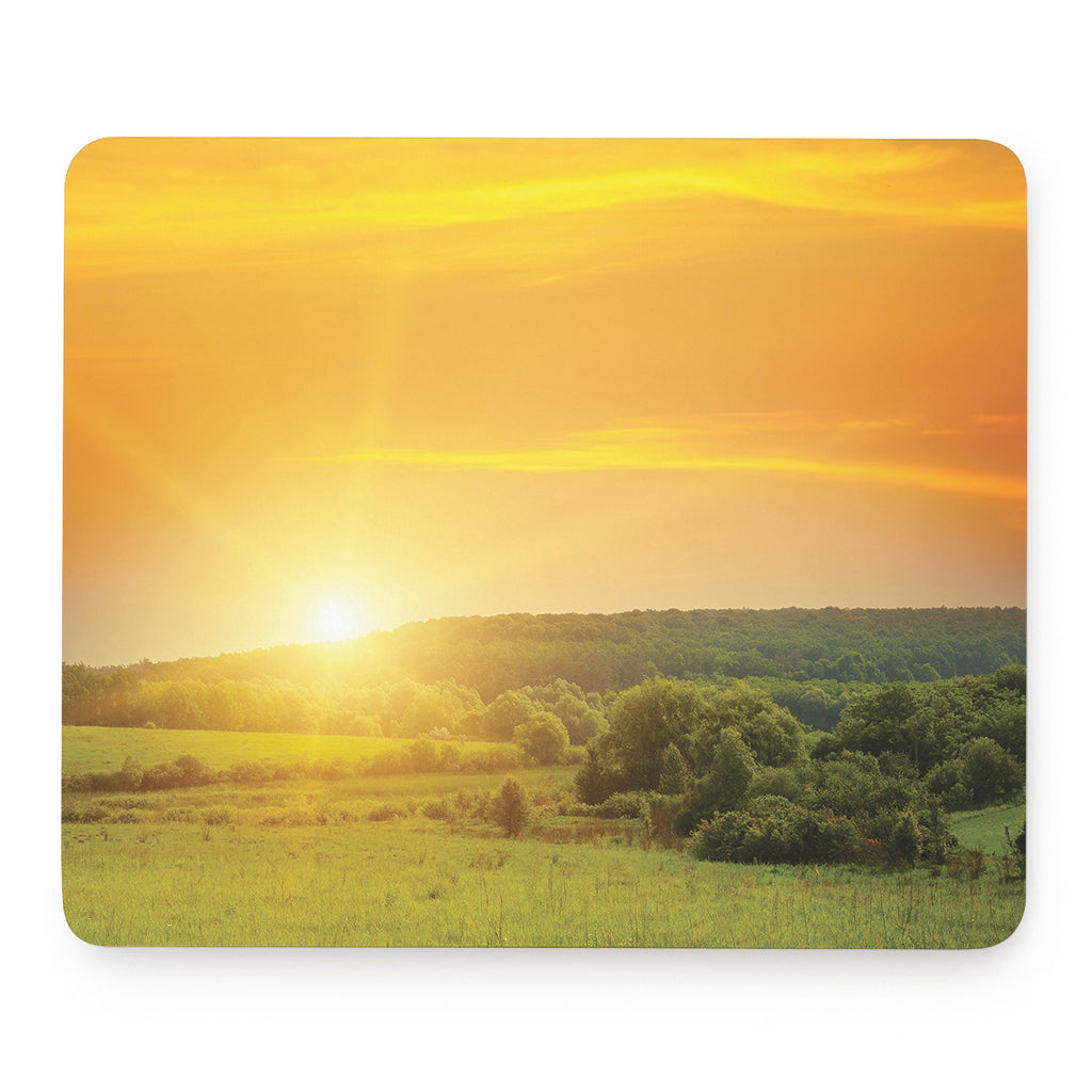 Sunrise Field Print Mouse Pad