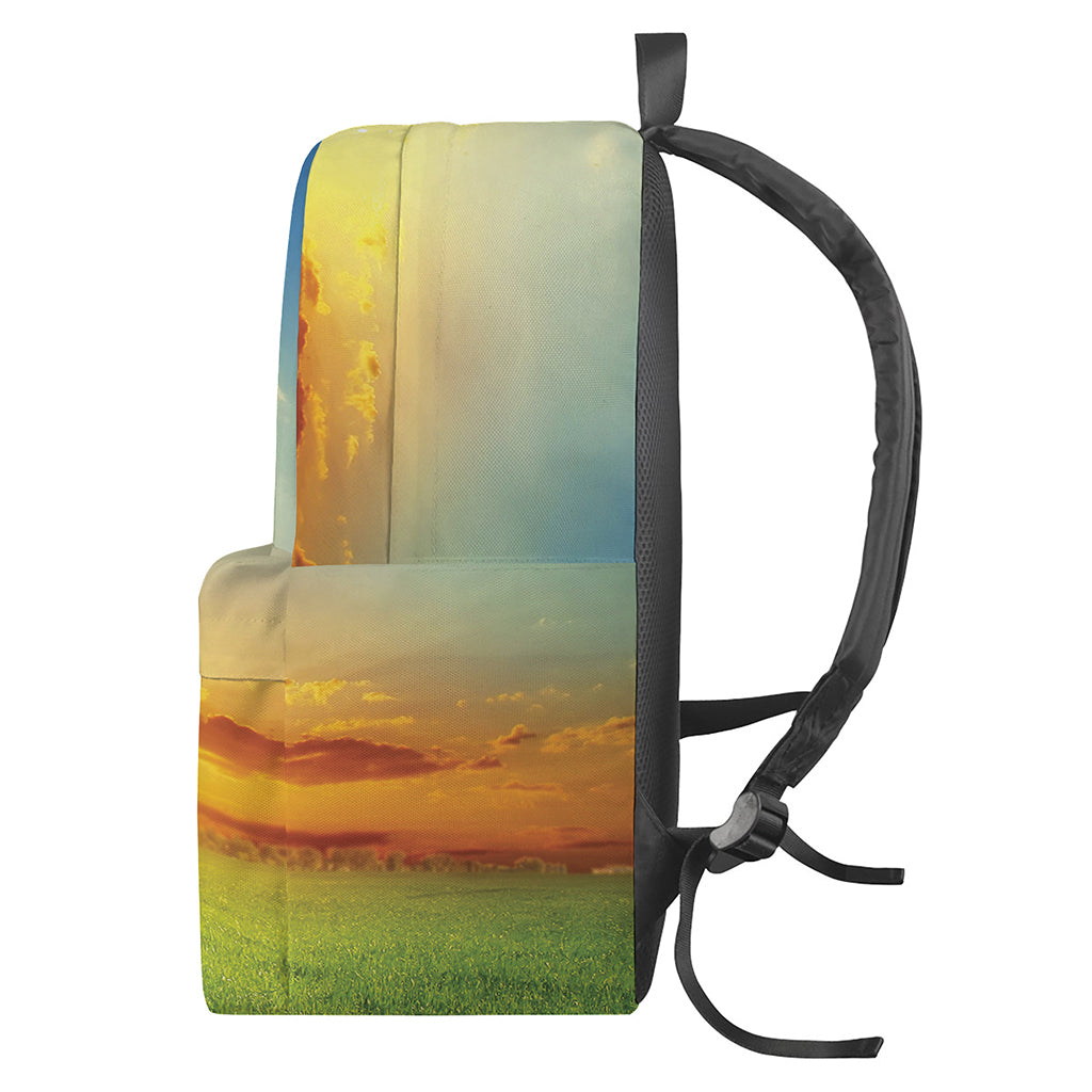 Sunrise Meadow Print Backpack