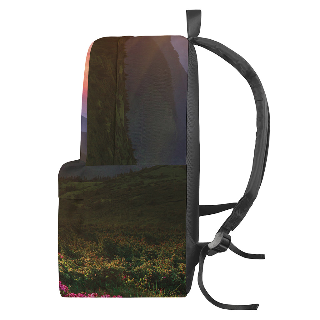 Sunrise Mountain Print Backpack