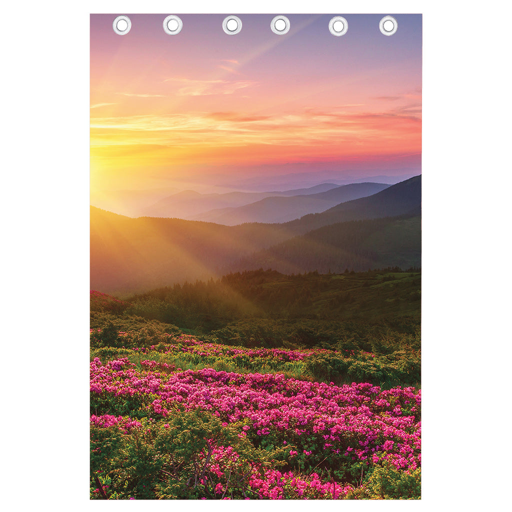 Sunrise Mountain Print Curtain