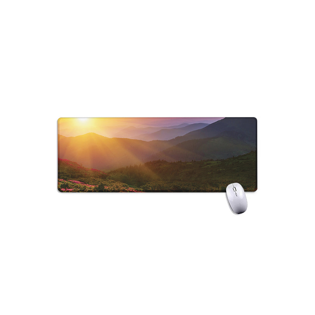 Sunrise Mountain Print Extended Mouse Pad