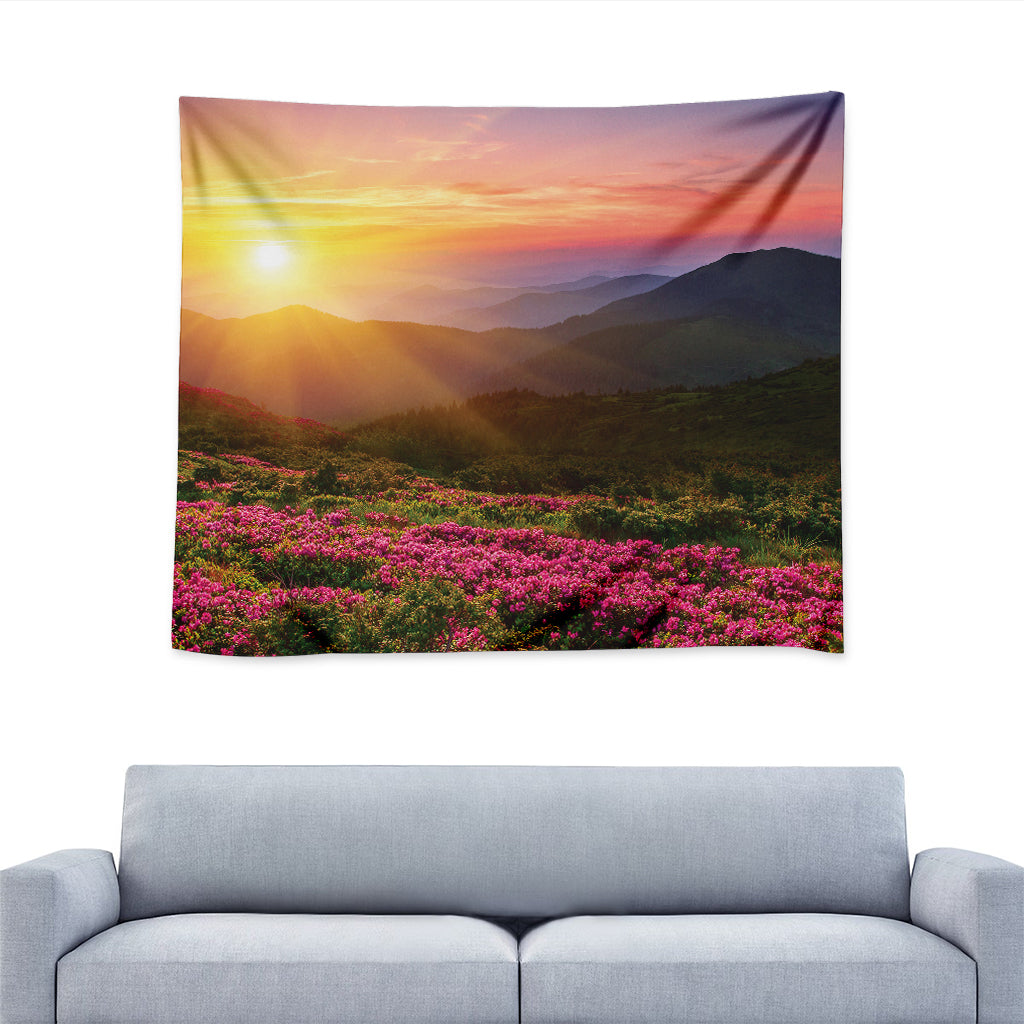 Sunrise Mountain Print Tapestry
