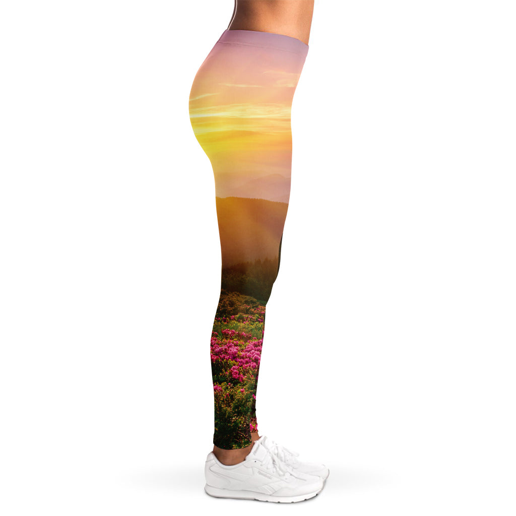 Sunrise Mountain Print Women's Leggings
