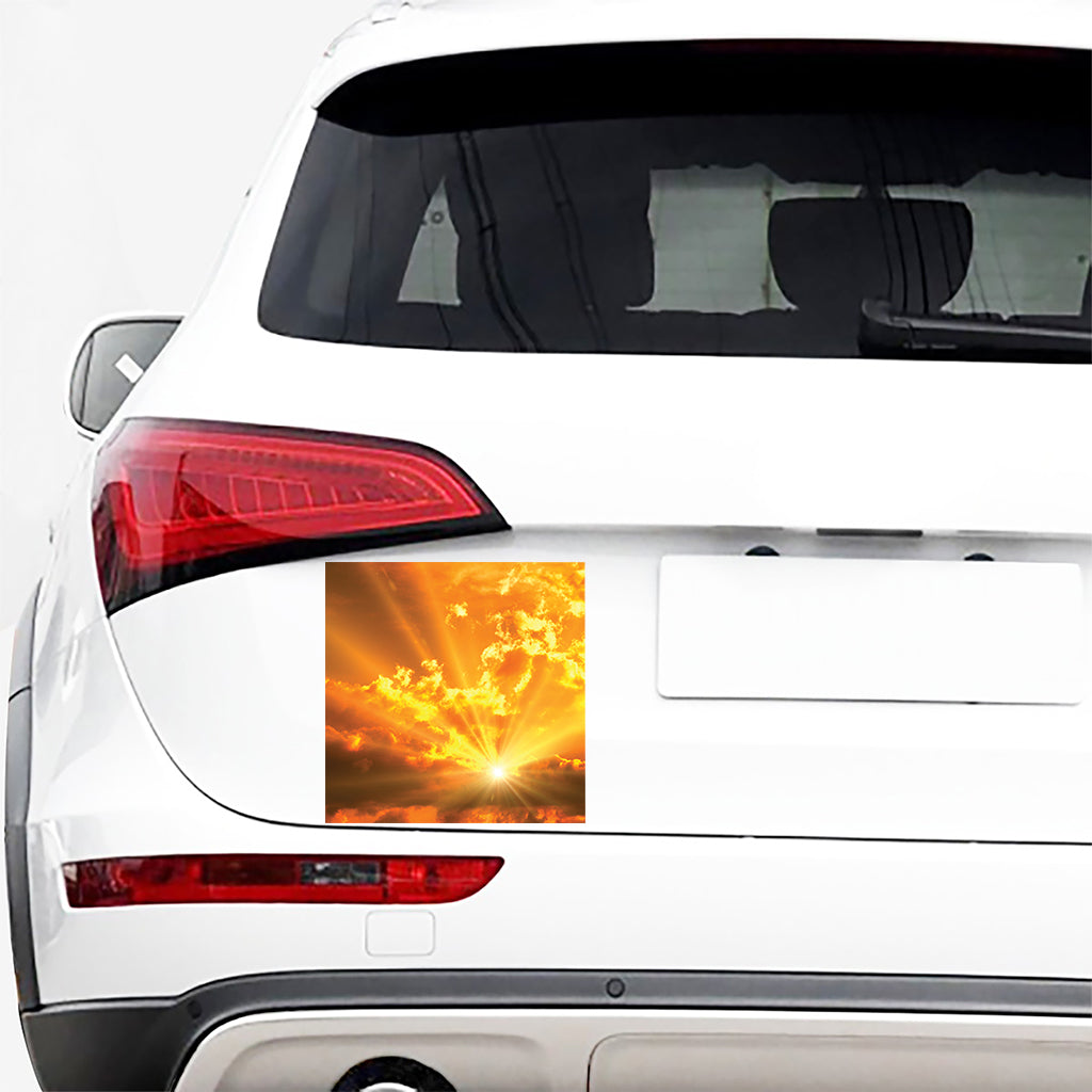 Sunrise Sky Print Car Sticker