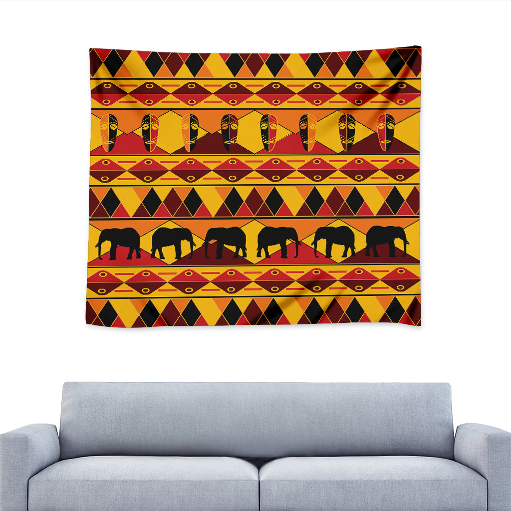 Sunset African Tribal Pattern Print Tapestry