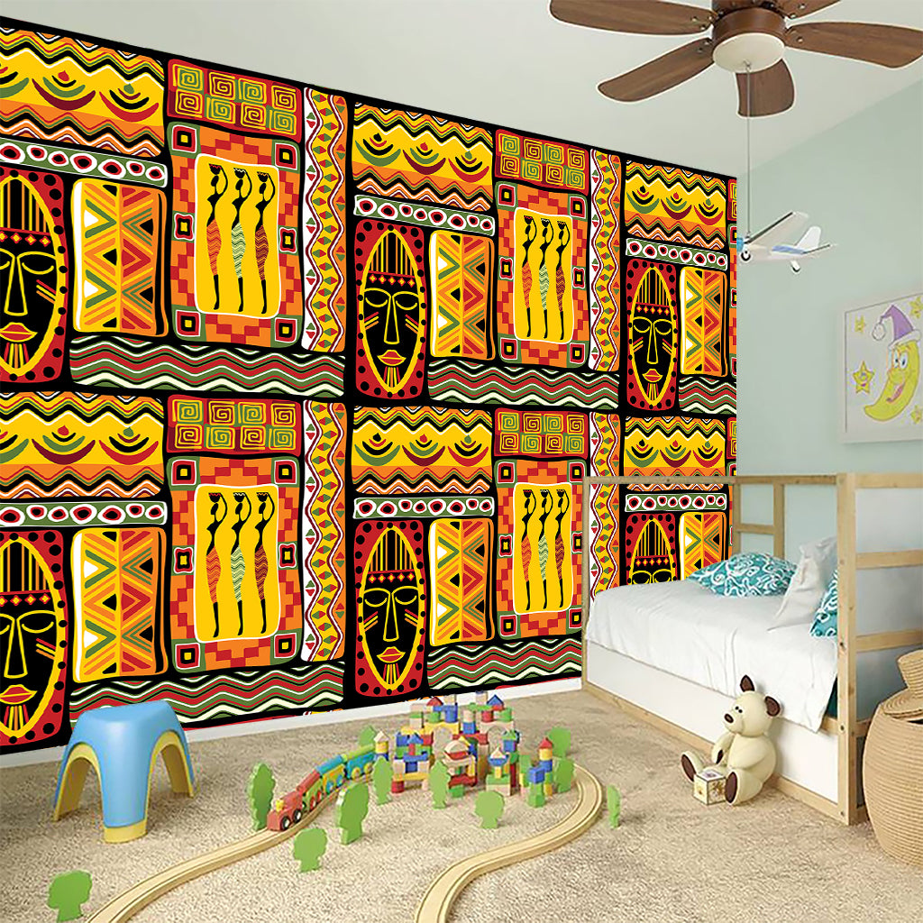 Sunset Ethnic African Tribal Print Wall Sticker