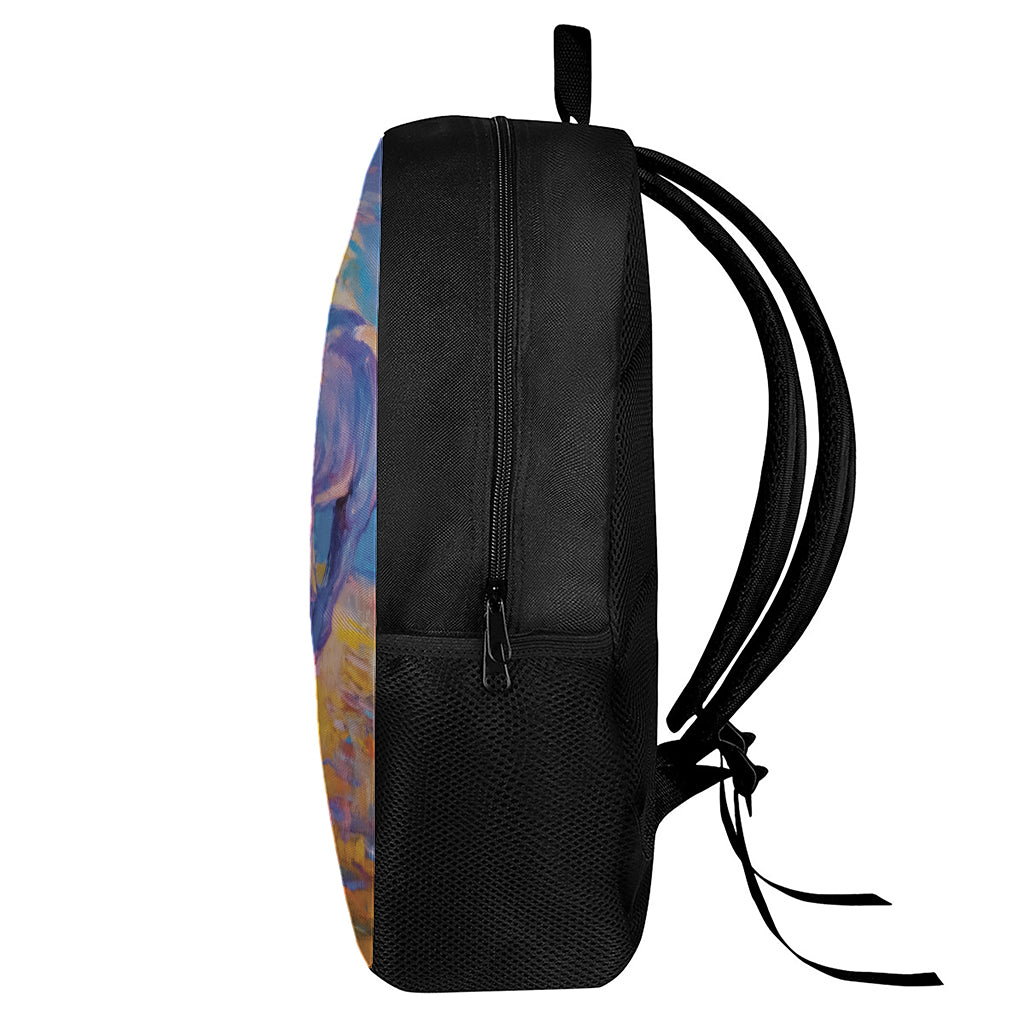 Sunset Horse Painting Print 17 Inch Backpack