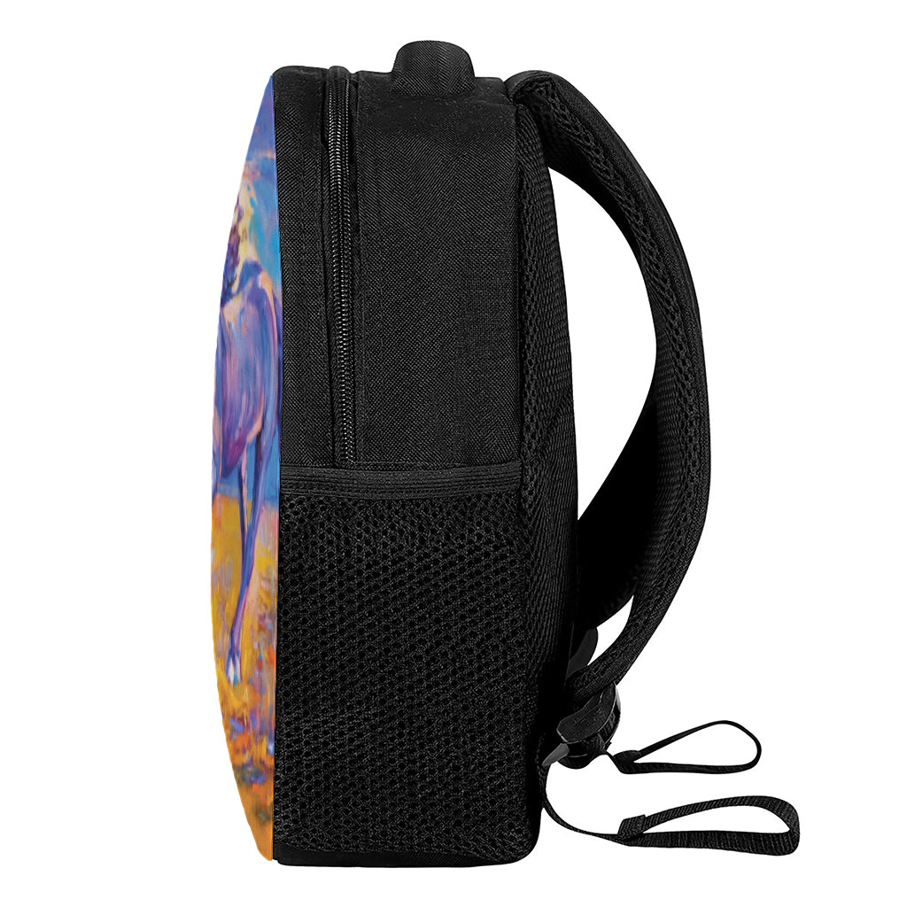 Sunset Horse Painting Print Casual Backpack