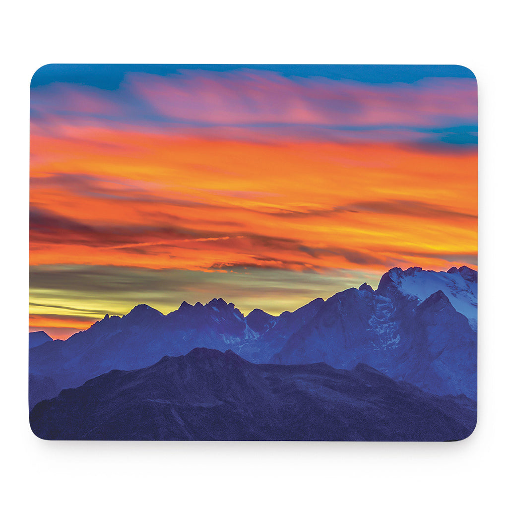 Sunset Mountain Print Mouse Pad