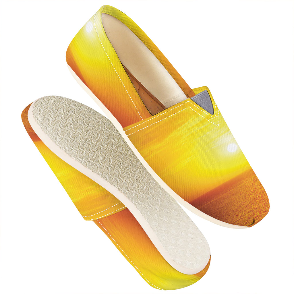 Sunset Over Sea Print Casual Shoes