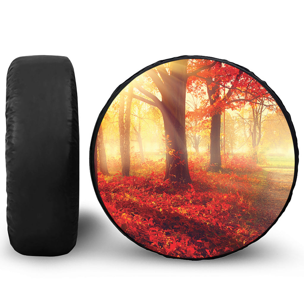 Sunshine Autumn Tree Print Tire Cover