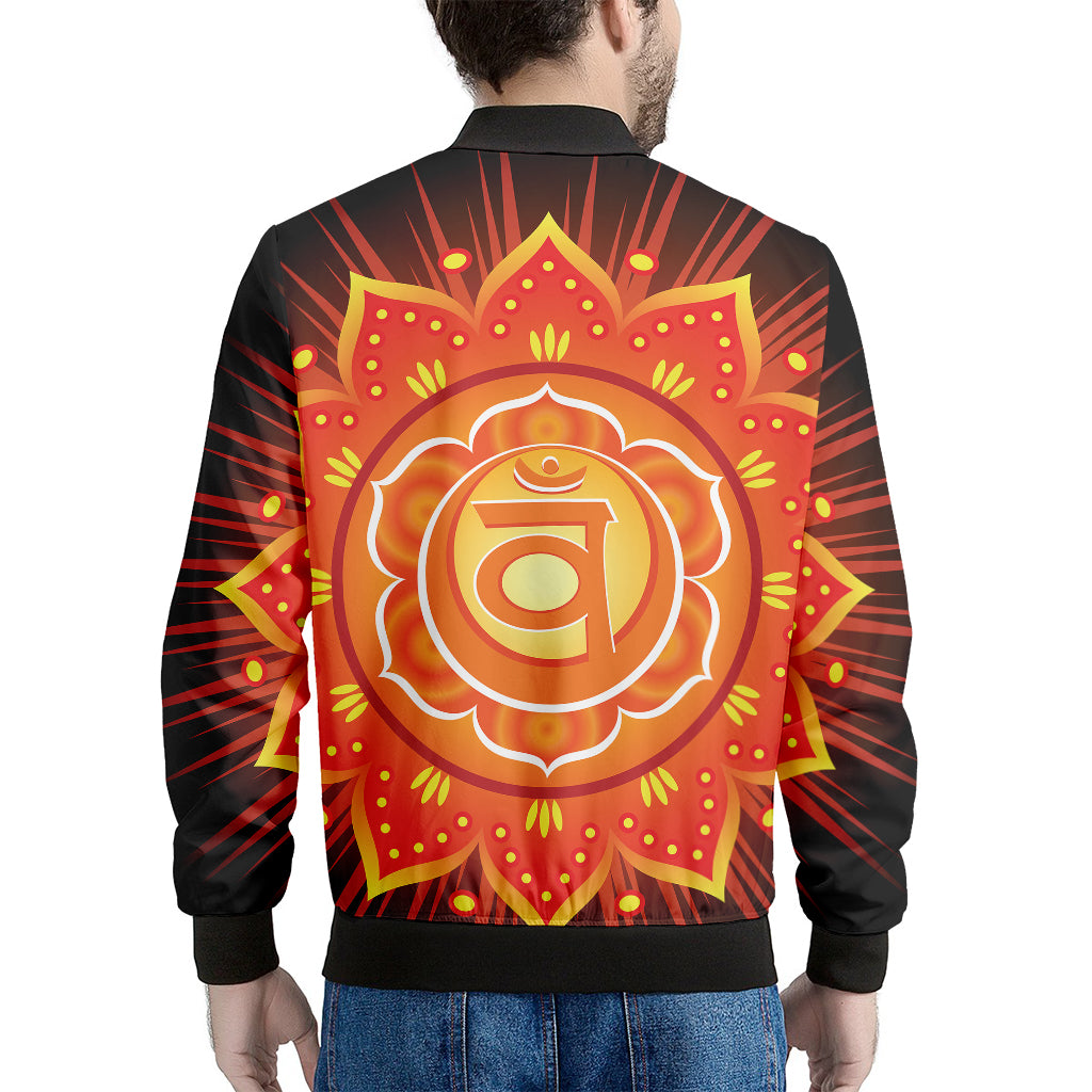 Swadhisthana Chakra Mandala Print Men's Bomber Jacket