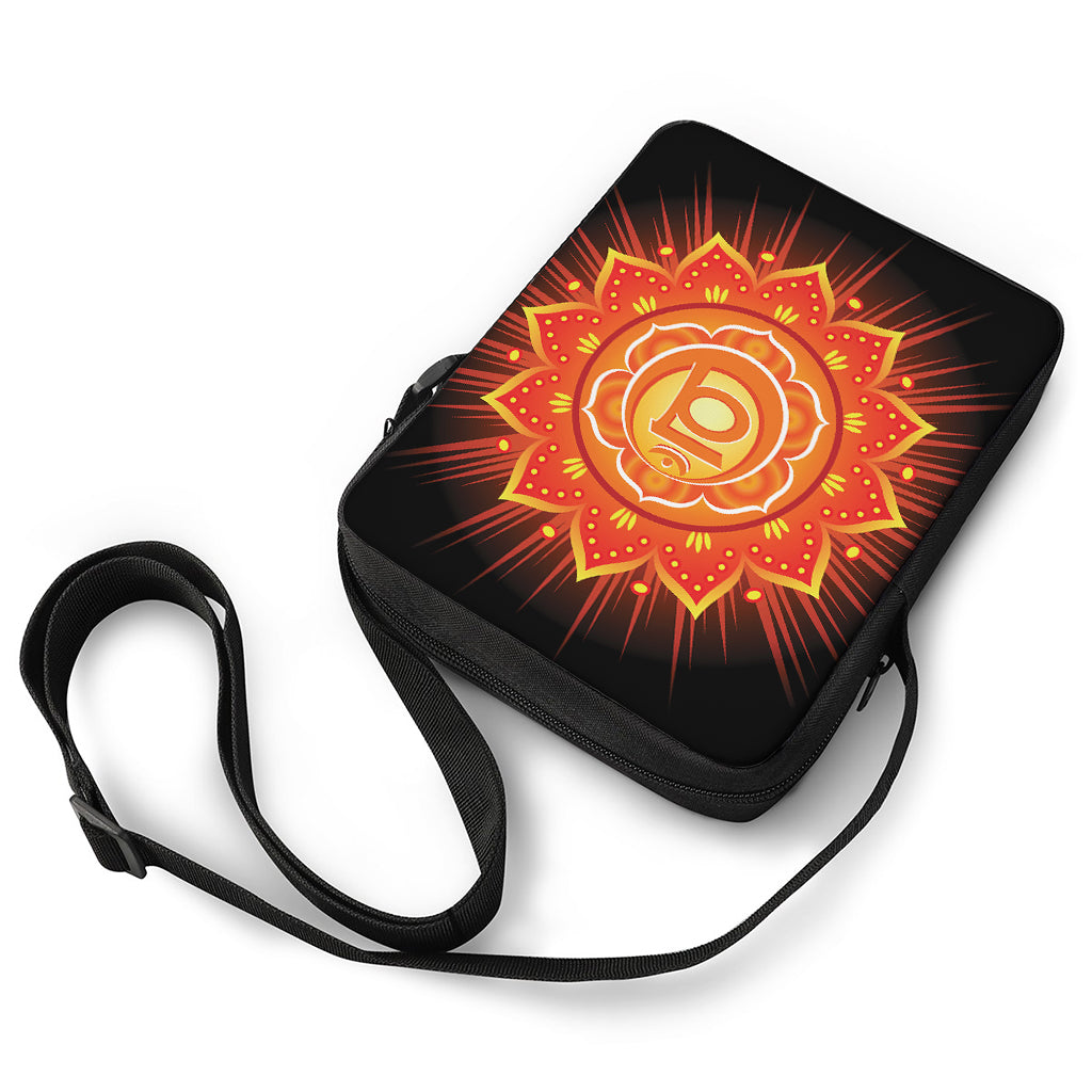Swadhisthana Chakra Mandala Print Rectangular Crossbody Bag