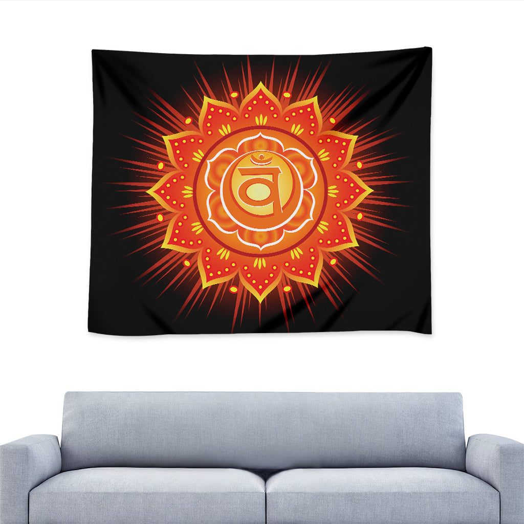 Swadhisthana Chakra Mandala Print Tapestry