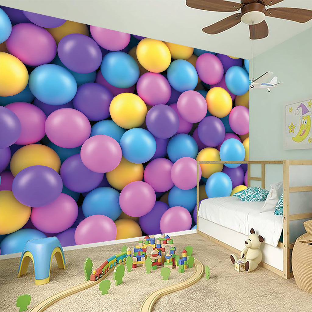 Sweet Candy Ball Pattern Print Wall Sticker