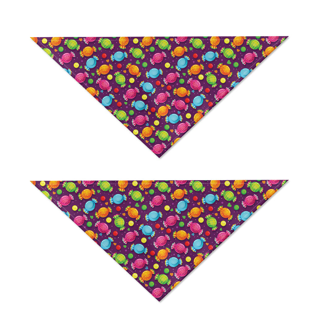 Sweet Candy Pattern Print Dog Bandana