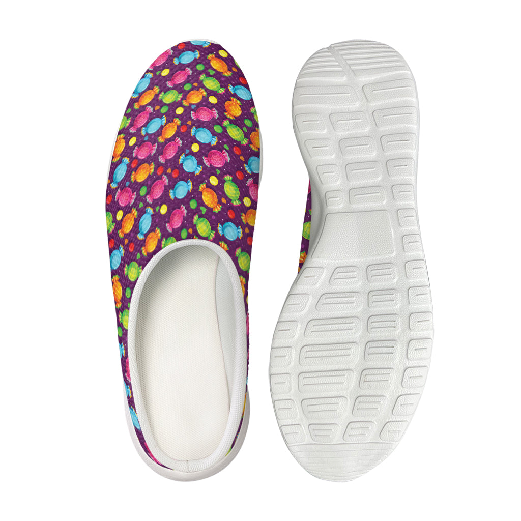 Sweet Candy Pattern Print Mesh Casual Shoes