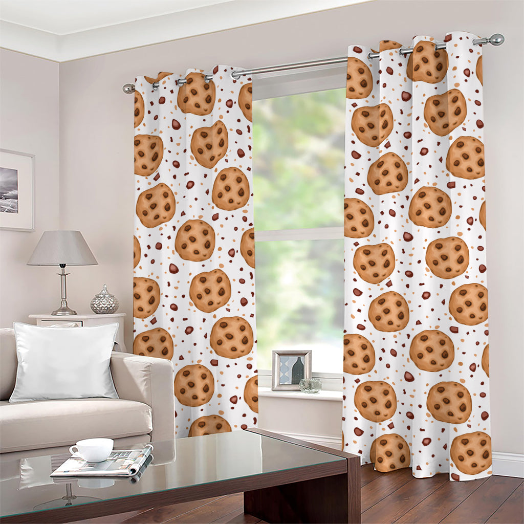 Sweet Cookie Pattern Print Grommet Curtains