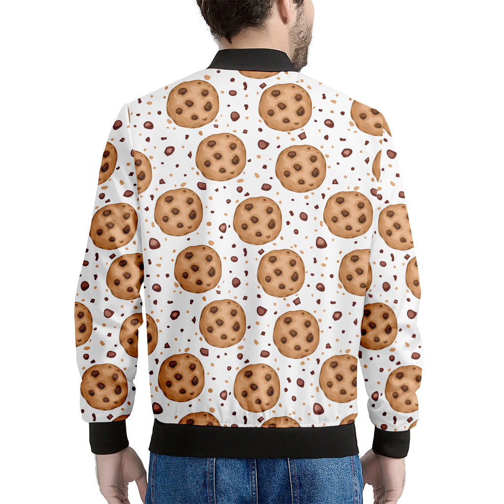 Sweet Cookie Pattern Print Men's Bomber Jacket