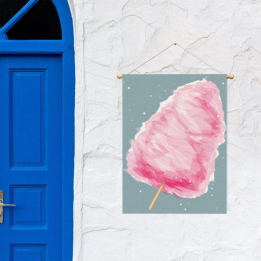 Sweet Cotton Candy Print Garden Flag