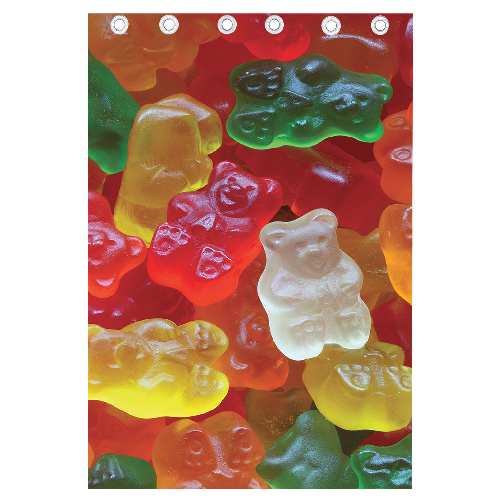 Sweet Gummy Bear Print Curtain