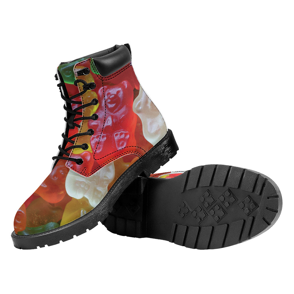 Sweet Gummy Bear Print Work Boots