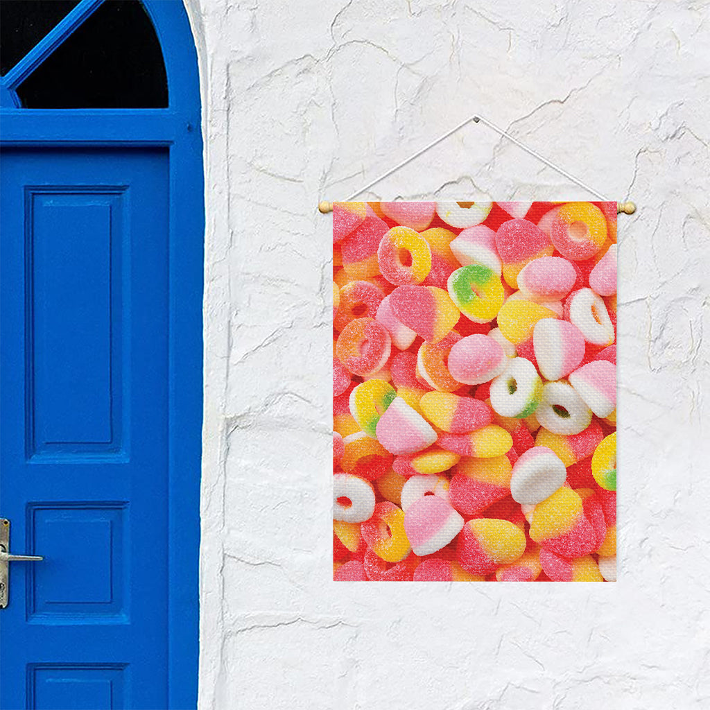 Sweet Gummy Print Garden Flag