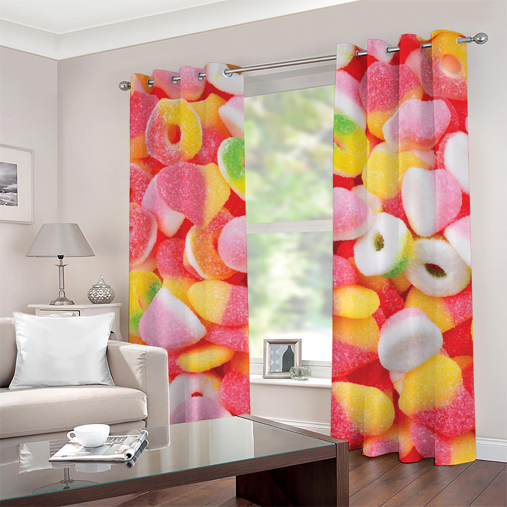 Sweet Gummy Print Grommet Curtains
