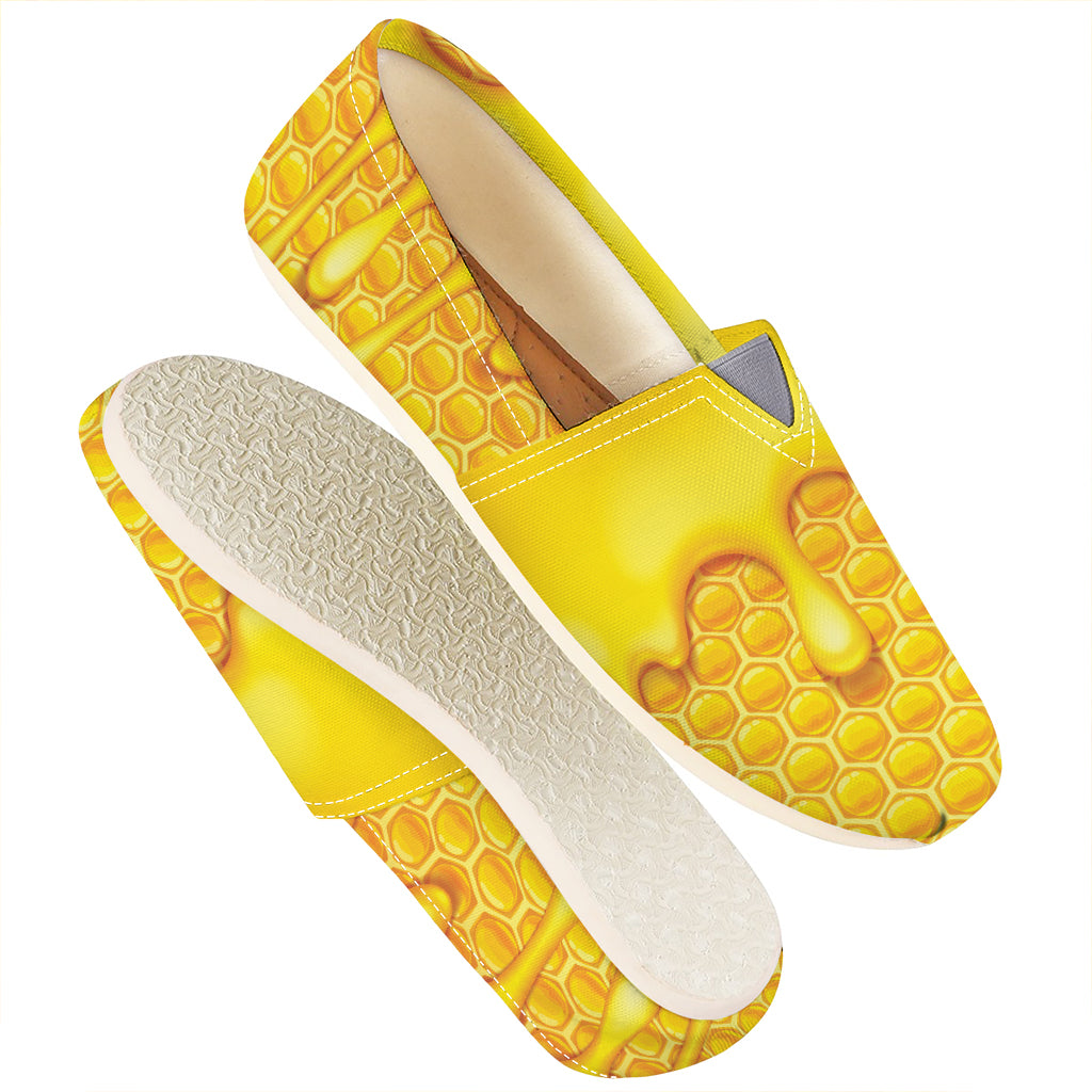 Sweet Honey Bee Hive Print Casual Shoes