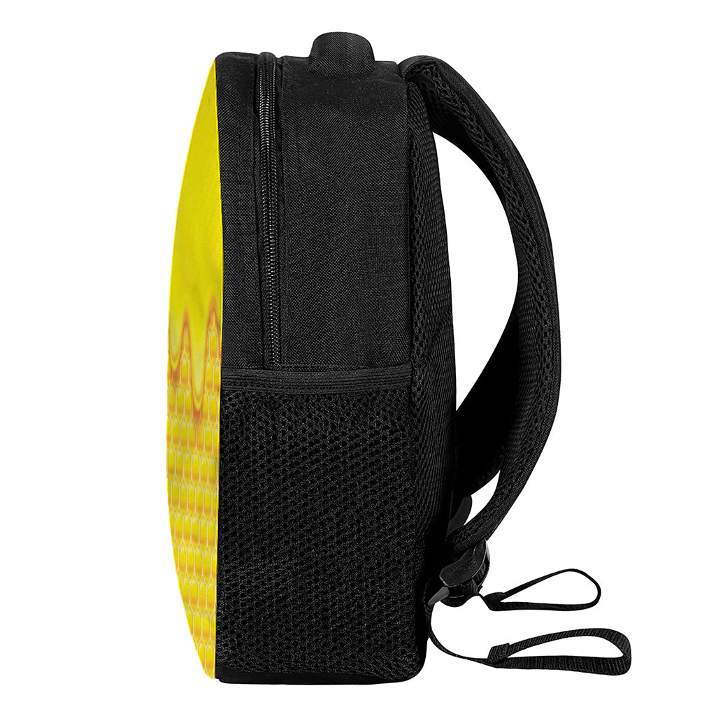Sweet Honey Honeycomb Print Casual Backpack