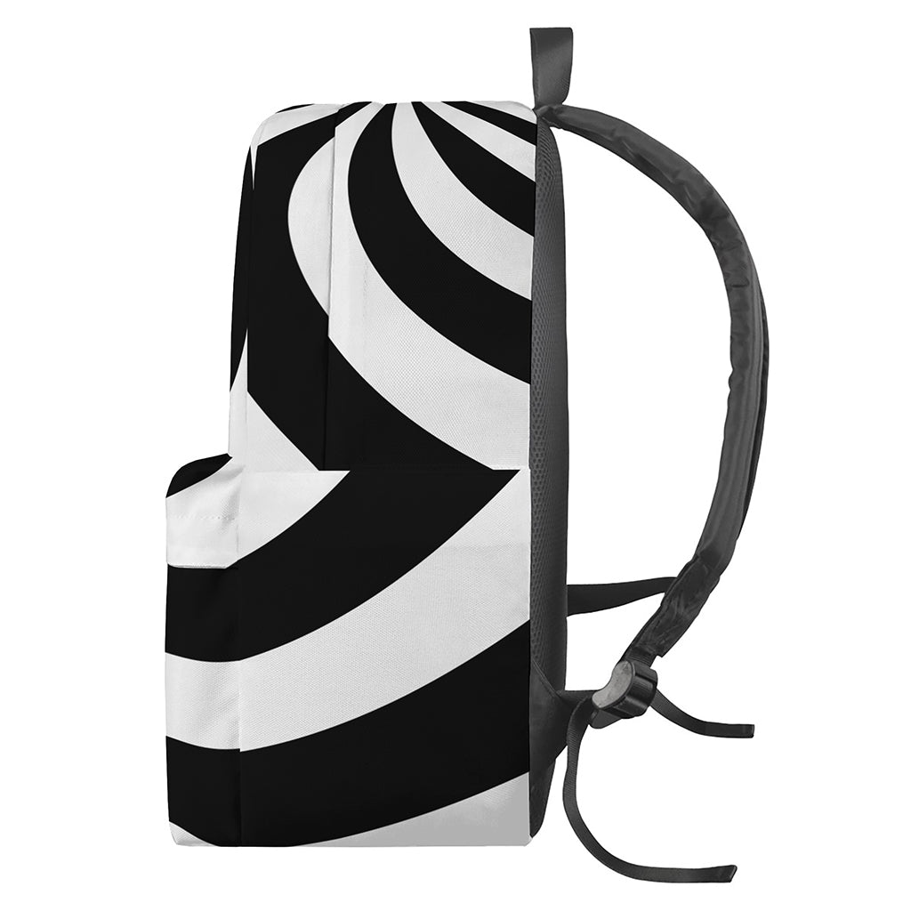 Swirl Optical Illusion Print Backpack