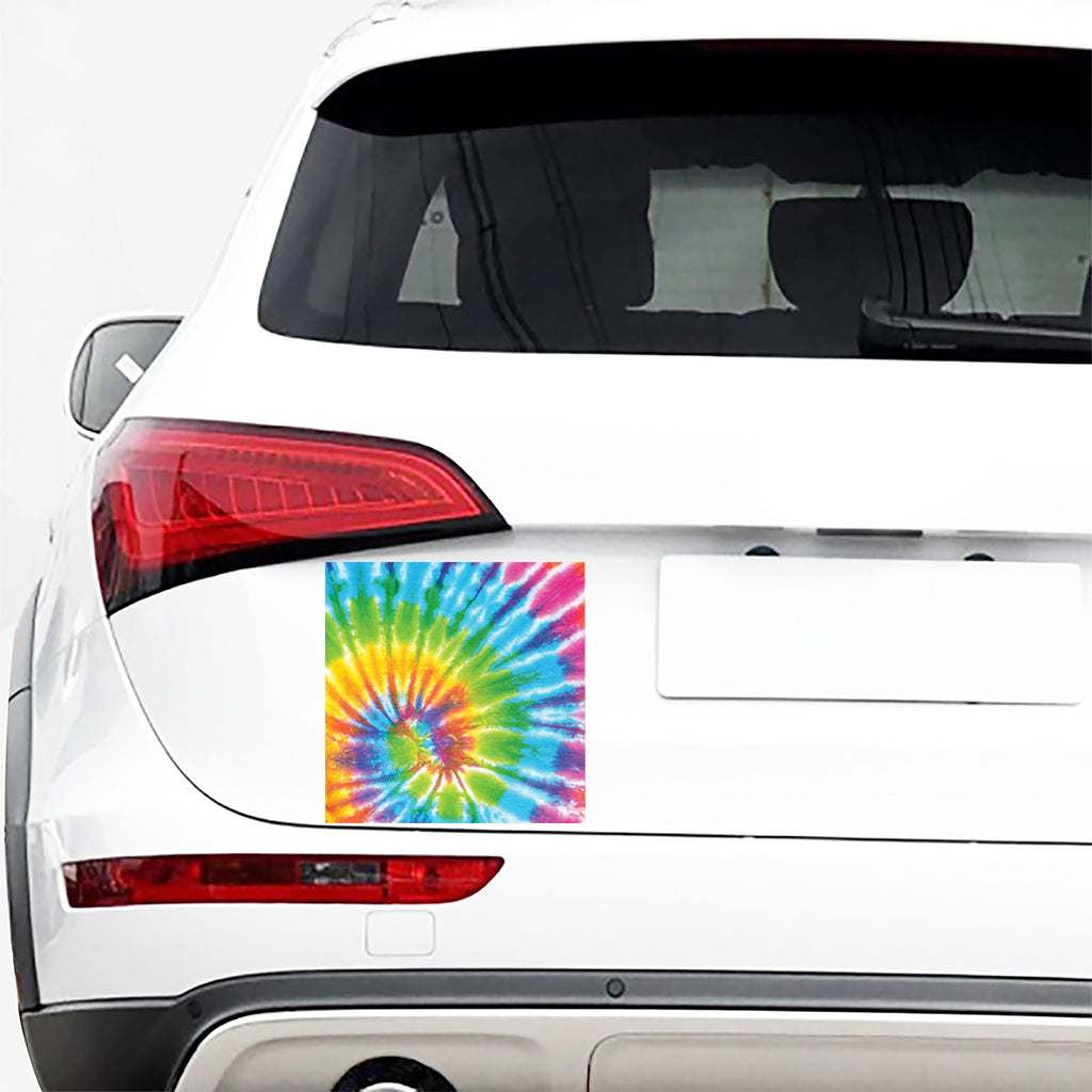 Swirl Tie Dye Print Car Sticker