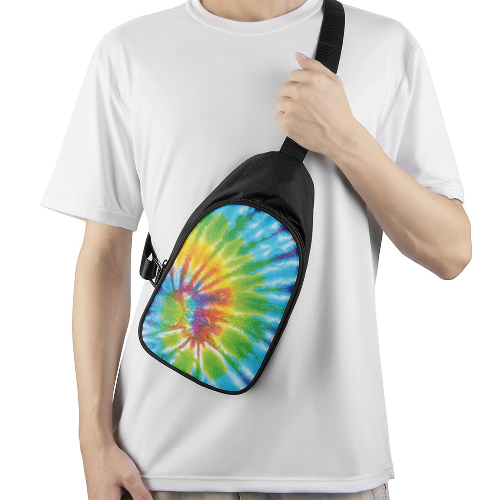 Swirl Tie Dye Print Chest Bag