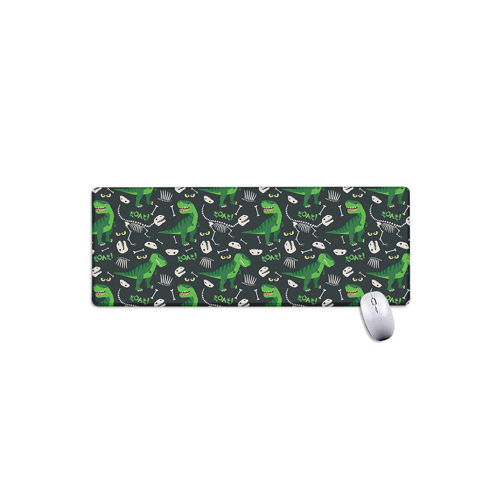 T-Rex And Dino Fossil Pattern Print Extended Mouse Pad