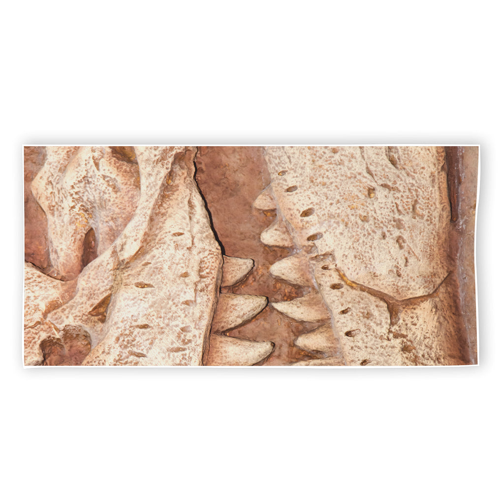 T-Rex Fossil Print Beach Towel
