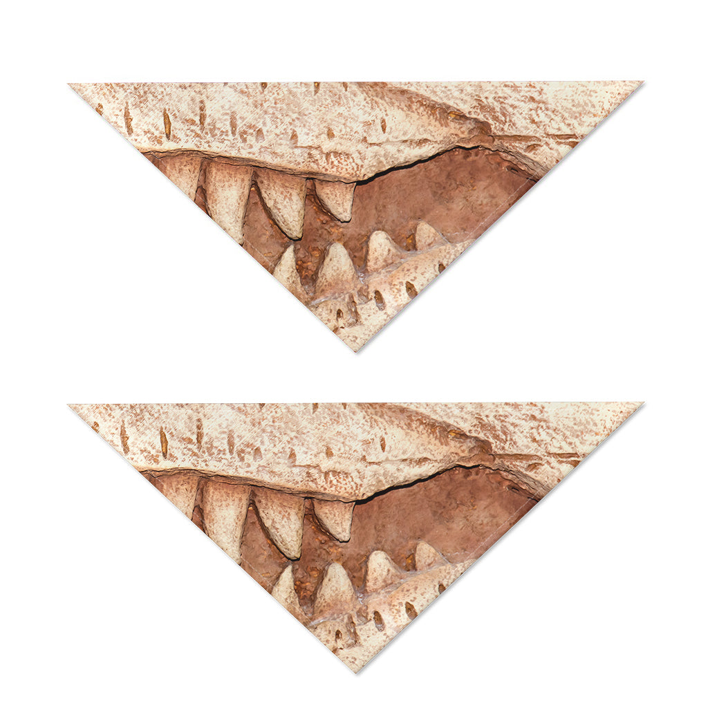 T-Rex Fossil Print Dog Bandana